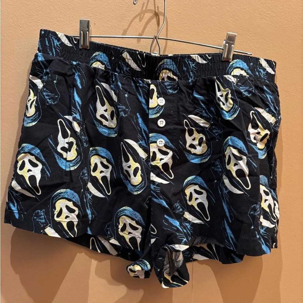 Bio World Ghost Face Scream Print Boxers Shorts Size XL